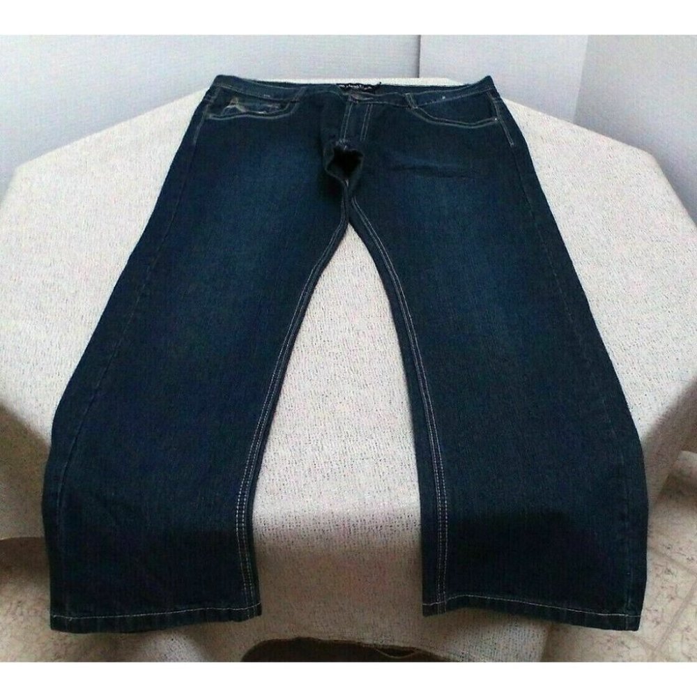 Marx & Dutch Unisex Jeans (40x32) Classic Fit Comfort Straight Legs Medium Wash - Picture 2 of 16